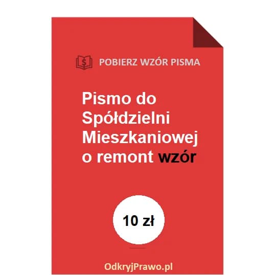 Jak napisać podanie do spółdzielni mieszkaniowej, aby uzyskać zgodę na remont?