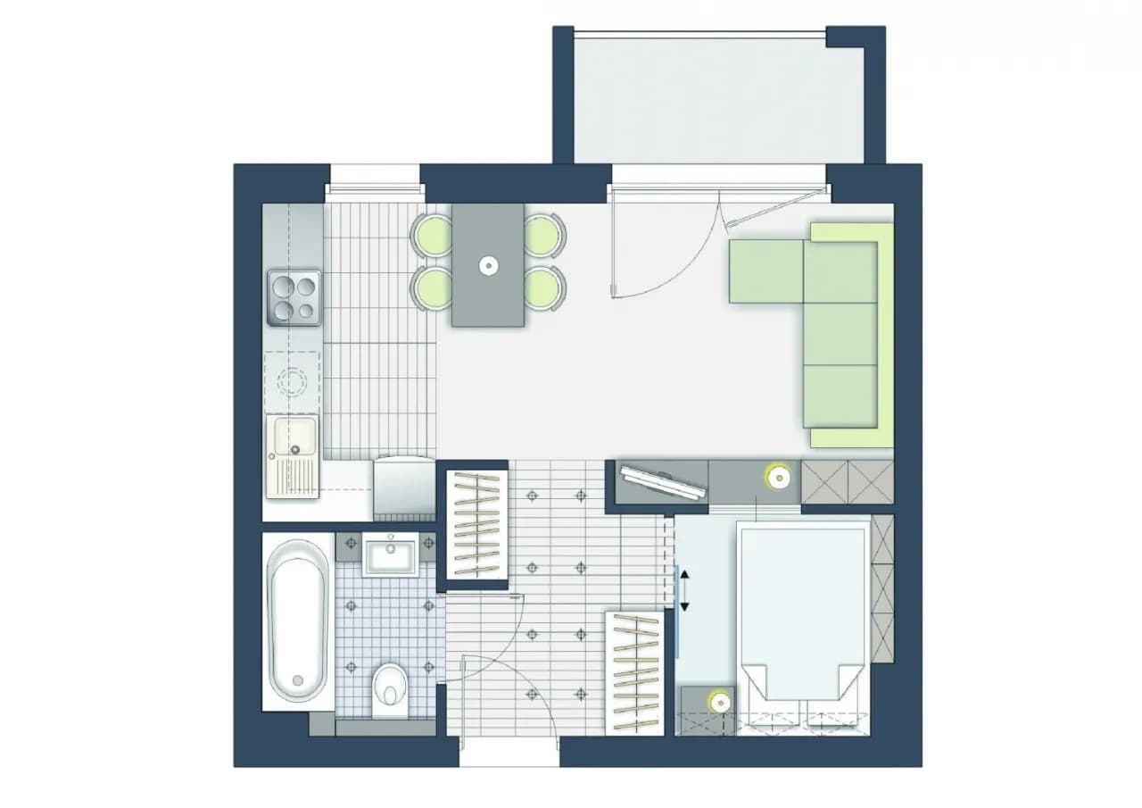 Jak urządzić małe mieszkanie 30 m² - praktyczne porady dla dwupokojowych wnętrz